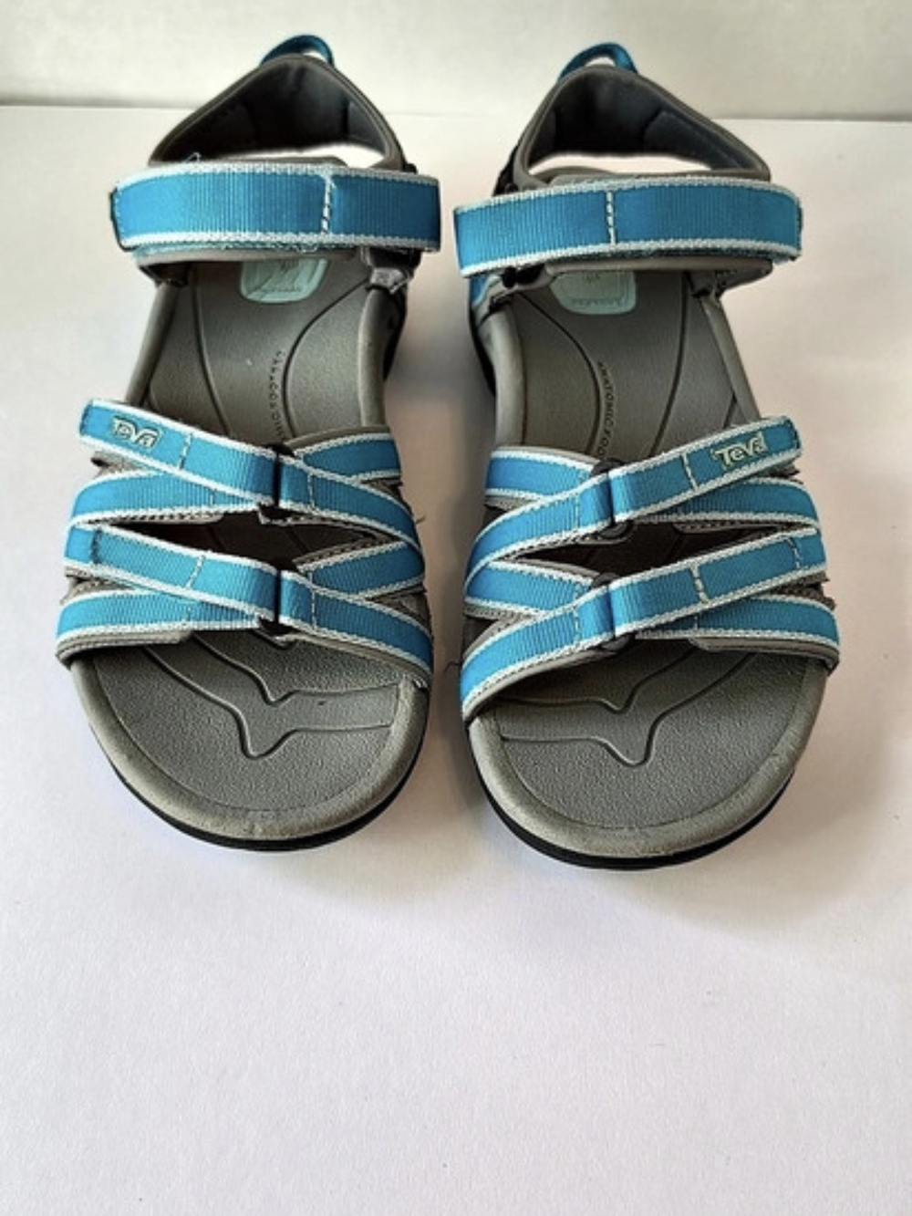 Teva Tirra Hiking Water Sandals Women's Size 5 Blue Gray Strappy 4266
